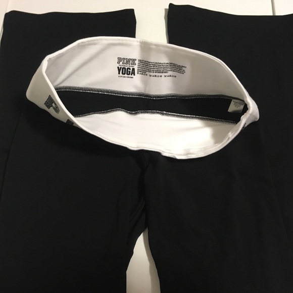🆕VICTORIA’S SECRET PINK - BLACK BLING YOGA PANTS - S - NWT - Picture 9 of 12